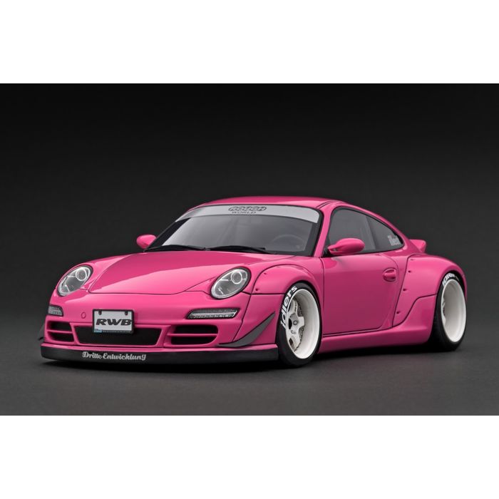 【沖縄・離島配送不可】1/18 RWB 997 Pink ポルシェ PORSCHE 911 ミニカー 模型 ティーケー・カンパニー IG3250｜スマホカバー専門店　ドレスマ