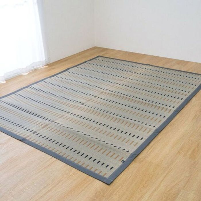 【沖縄・離島配送不可】【代引不可】い草カーペット 水夏 グレー 191×250cm グレー IKEHIKO 1080860133303|スマホカバー専門店 ドレスマ