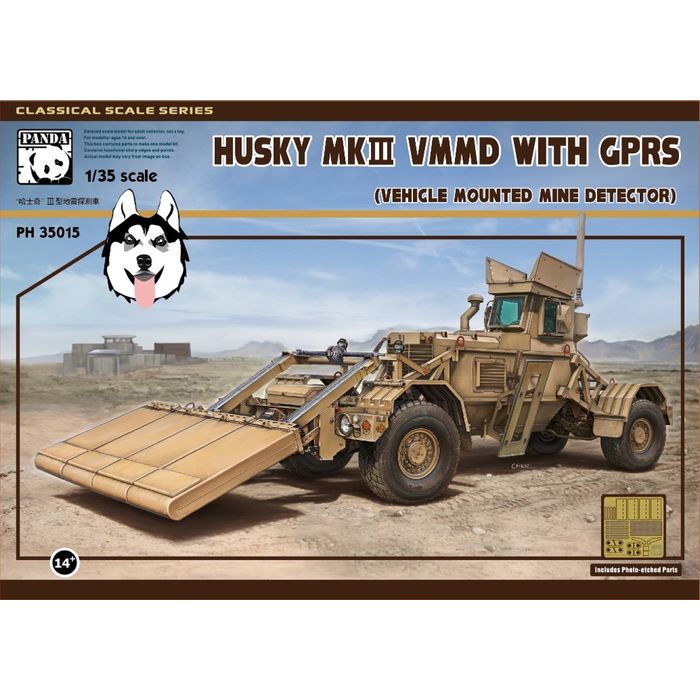 パンダホビー 1/35 ハスキーMk.III VMMD w/GPRS (地中レーダー探査システム) プラモデル ハセガワ 4571646070727