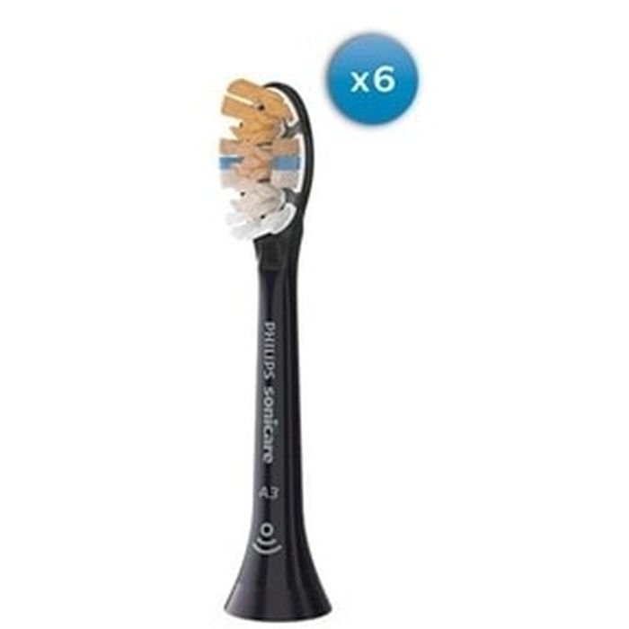 PHILIPS （フィリップス） 替歯刷子 （6本） ソニッケアー オールインワン 毛はらい尖端 レギュラー 黒いこと フィリップス HX9096/96