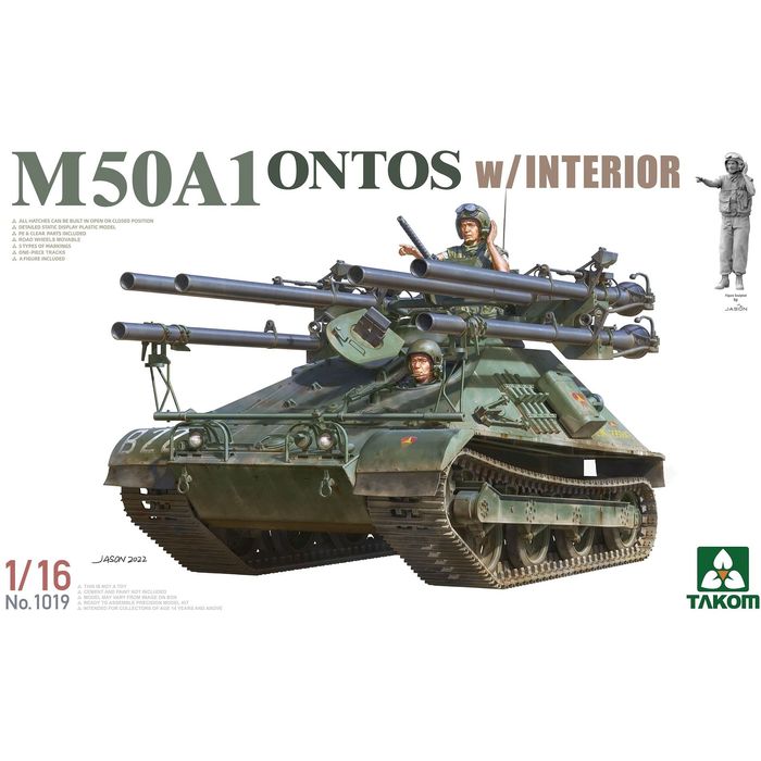 【沖縄・離島配送不可】TKO1019 タコム 1/16 M50A1 オントス 自走無反動砲 w/インテリア ビーバーコーポレーション TKO1019