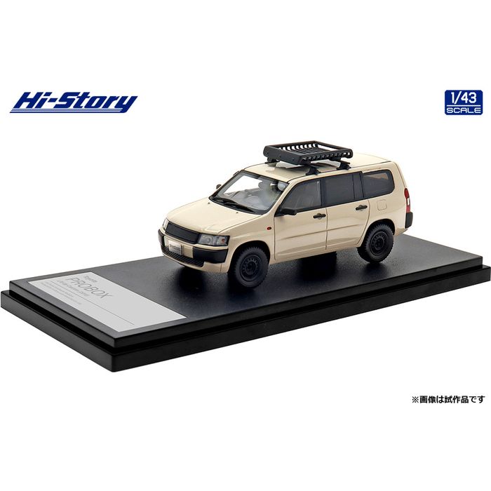 Hi-Story 1/43 Toyota PROBOX Lift Up Custom (2010) ベージュ インターアライド HS403BG