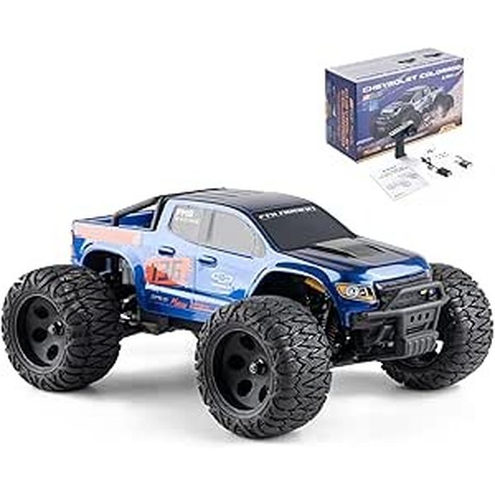 【沖縄・離島配送不可】FMS 1/24 RTR RC完成モデル シボレー コロラド ブルー プラッツ FMS12421BDRTRBU