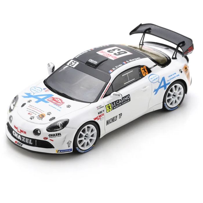 【沖縄・離島配送不可】1/43 Alpine A110 Rally RGT No.63 Chazel Technologie Course Rally Monte Carlo 2023 R. Frau - S. Spark Japan S6722
