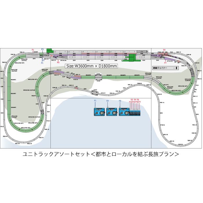 【沖縄・離島配送不可】ユニトラックアソートセット[都市とローカルを結ぶ長旅プラン] 鉄道模型 KATO 20-913｜スマホカバー専門店　ドレスマ