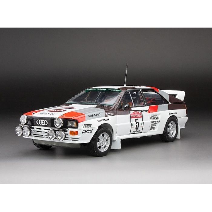 【沖縄・離島配送不可】1/18 SunStar/サンスター アウディ クワトロ A2 サンレモ・ラリー 1983 - #5 H.ミッコラ/A.ハーツ - (映画「レース・フォー・グローリー」ヘッドライト別パーツ付き) 国際貿易 4256|スマホカバー専門店 ドレスマ