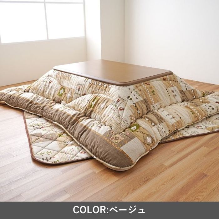 【沖縄・離島配送不可】【代引不可】こたつ こたつ厚掛 セット アムル 205×245cm ベージュ IKEHIKO 1161460020201