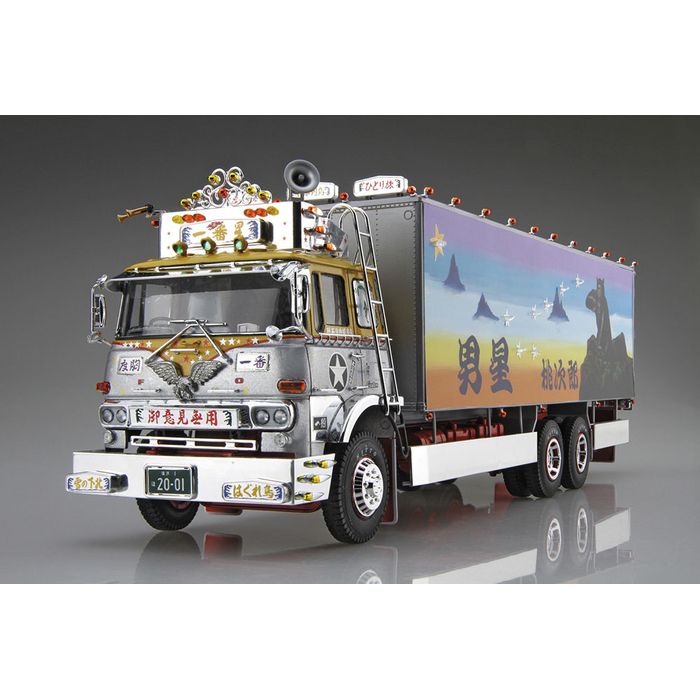 【沖縄・離島配送不可】1/32 トラック野郎 No.01 一番星 御意見無用 アオシマ 4905083202616