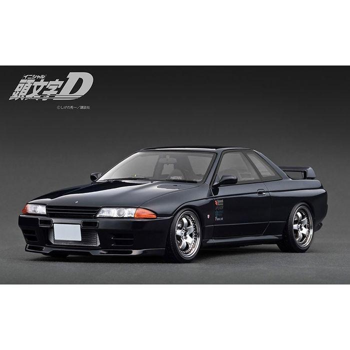 【沖縄・離島配送不可】1/18 INITIAL D Nissan Skyline GT-R V-specII (BNR32) Black 頭文字D 中里毅 ミニカー 模型 完成品 イグニッションモデル ティーケー・カンパニー IG3544