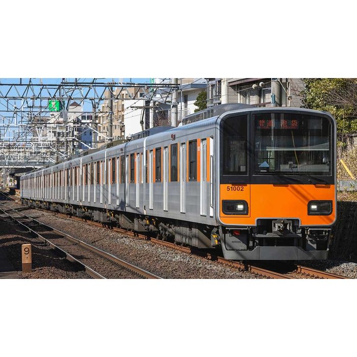 【沖縄・離島配送不可】Nゲージ 東武50000型（東上線・51002編成）増結用中間車6両セット（動力無し） 鉄道模型 グリーンマックス 32114
