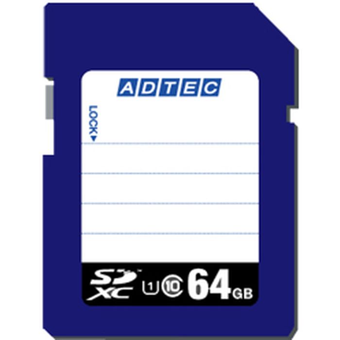 【沖縄・離島配送不可】【代引不可】128GB SDXCカード UHS1 Speed Class1 Class10 ADTEC AD-SDTX128G/U1｜スマホカバー専門店　ドレスマ