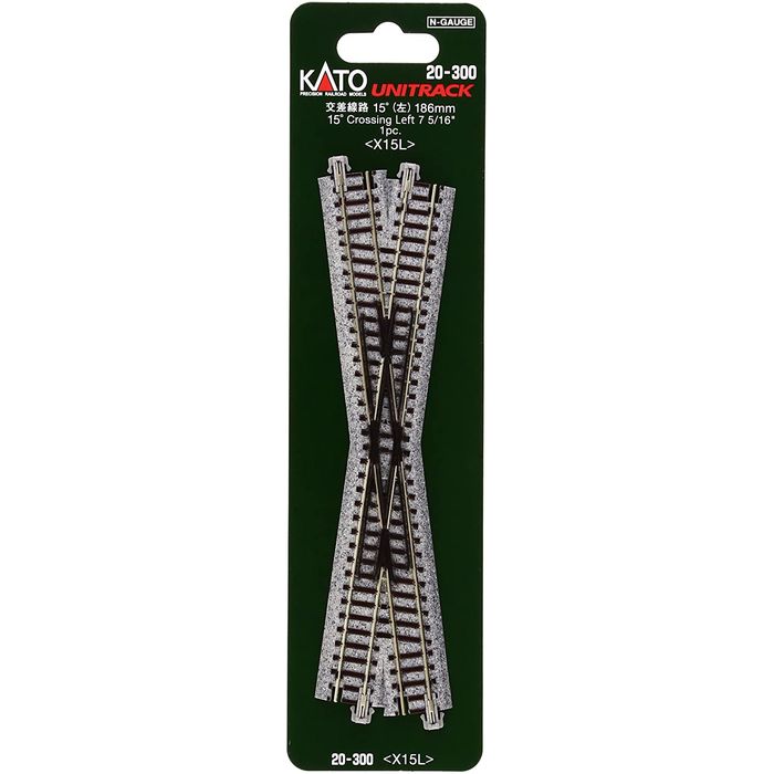 トップ Nゲージ 交差線路 15 左 鉄道模型 線路 レール カトー Kato 300 Whitesforracialequity Org
