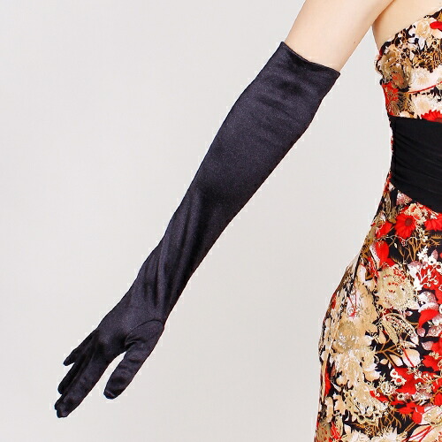 手套长舞蹈黑白服装新娘新娘礼服简单的伸展名流系统长派对手套