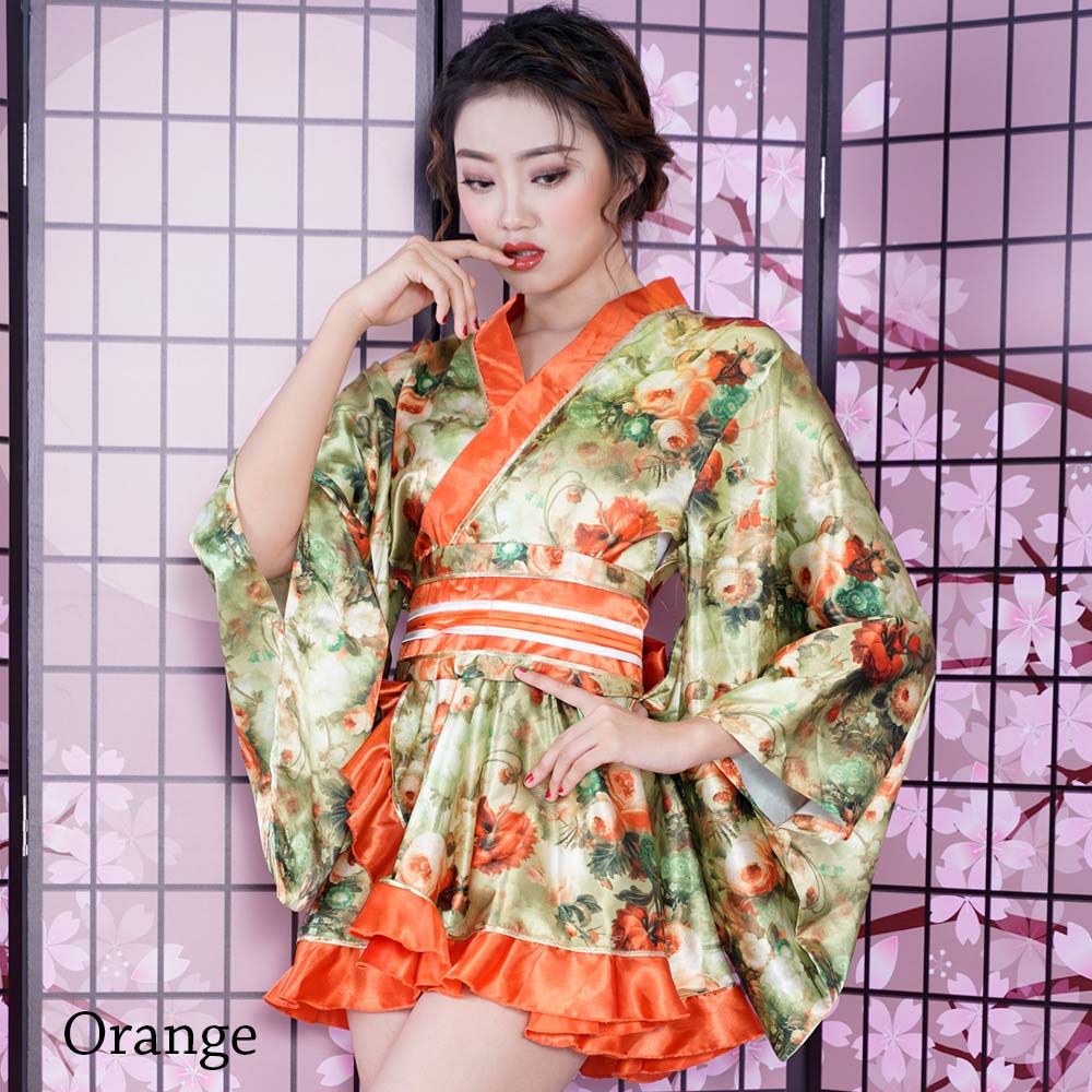楽天市場 着物 コスプレ 着物ドレス あす楽 花魁 コスプレ 浴衣 祭り ダンス衣装 よさこい衣装 送料無料 グラデーション和柄花魁ミニ着物ドレス サマークリアランス最大90 Off ドレス カジュアル マーケット