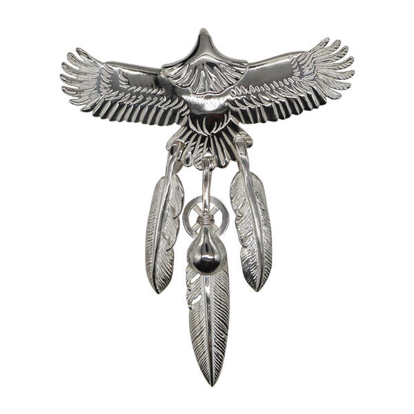 小イーグルSV3点吊り tadyking タディアンドキング フェザー ネックレス メンズ シルバー925 ペンダント トップ ネックレス eagle 銀 ペンダント イーグルネックレス ペンダント メンズ goro's ゴローズ魂継承 TADYKING タディキング シルバーアクセサリーレジスト原宿