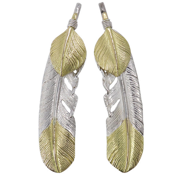 TADY&KING 銀フェザー シルバー 正規品 TADY＆KING シルバー 925 銀爪 特大 フェザー ペンダント