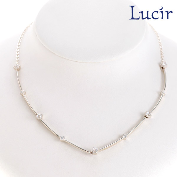 【17日9:59まで P2倍 最大3000円オフCPも】Lucir シルバー925 チョーカー風 デザイン ネックレス 夜空に輝く星のように holy starシリーズネックレス バー スター 短め レディース 女性 ぴったり LC-50 プレゼント【送料無料】 モバナナ
