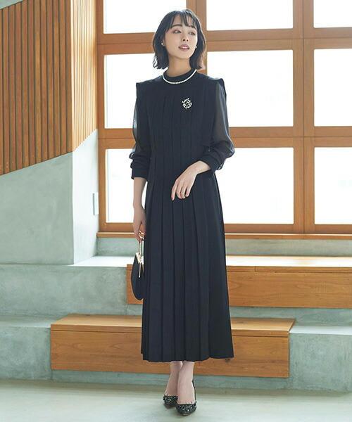 【期間限定★ポイント10倍】レディース ワンピース 結婚式 お呼ばれ パーティードレス ロングワンピース セレモニー フォーマル 七五三 卒業式 入学式 ママスーツ ミセス 50代 40代 30代 上品 きれいめ 母親 プリーツスカート 長袖 大きいサイズ 即日発送 プレゼント ギフト