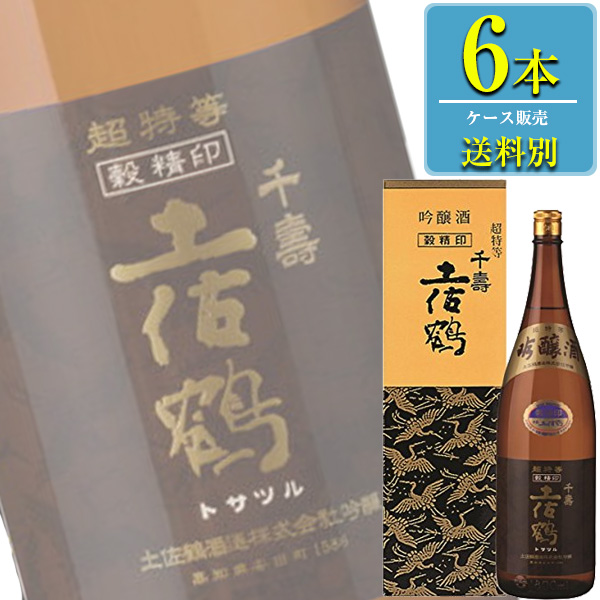 穀精 土佐鶴酒造 6本ケース販売 日本酒 清酒 吟醸酒 送料別 1ケースごとに1送料 吟醸酒 清酒 高知 ドリンクキング 穀精 1 8l瓶 X 同梱不可