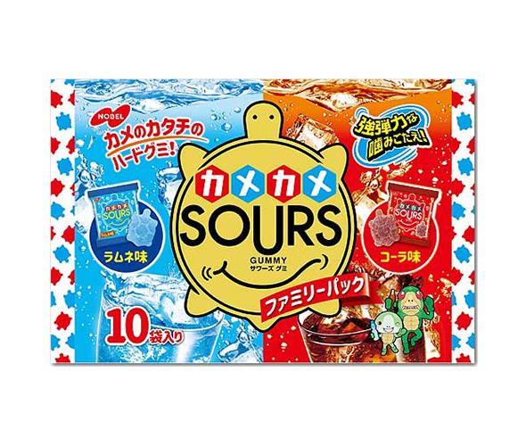 送料無料 送料無料 2ケースセット 駄菓子 ノーベル製菓 カメカメサワーズ Sours ファミリーパック ラムネ コーラ 164g 15袋入 2ケース 北海道 沖縄 離島は別途送料が必要 ドリンクマーケット送料無料 ノーベル製菓 カメカメサワーズ Sours ファミリーパック