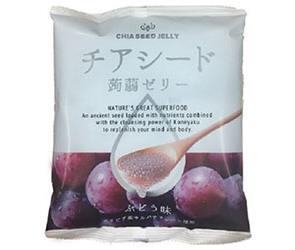 チアシード蒟蒻ゼリー ぶどう味 10個 12袋入 送料無料 お菓子 ゼリー 果汁 こんにゃくゼリー グレープ 葡萄 人気沸騰