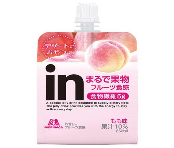 送料無料 2ケースセット 森永製菓 Inゼリー フルーツ食感 もも味 150gパウチ 36本入 2ケース 北海道 沖縄 離島は別途送料が必要 Kuechen Ly