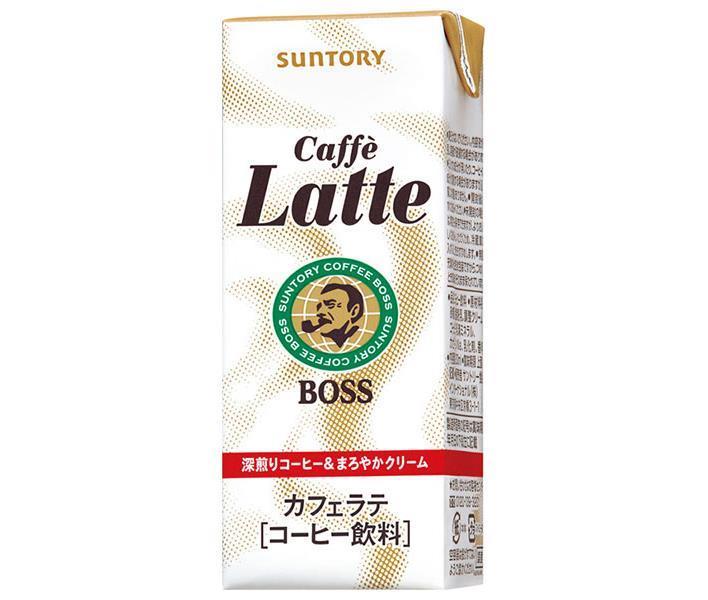 期間限定今なら送料無料 サントリー BOSS ボス カフェラテ 200ml紙パック×24本入 送料無料 cmdb.md