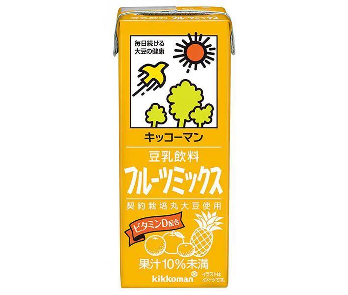 キッコーマン 豆乳飲料 フルーツミックス 200ml紙パック×18本入× 2ケース 送料無料 豆乳 フルーツ 200ml 紙パック 期間限定