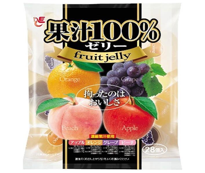 エースベーカリー 果汁100 ゼリー 28個 12袋入 お菓子 おやつ ゼリー フルーツ 濃縮果汁使用 お取り寄せ