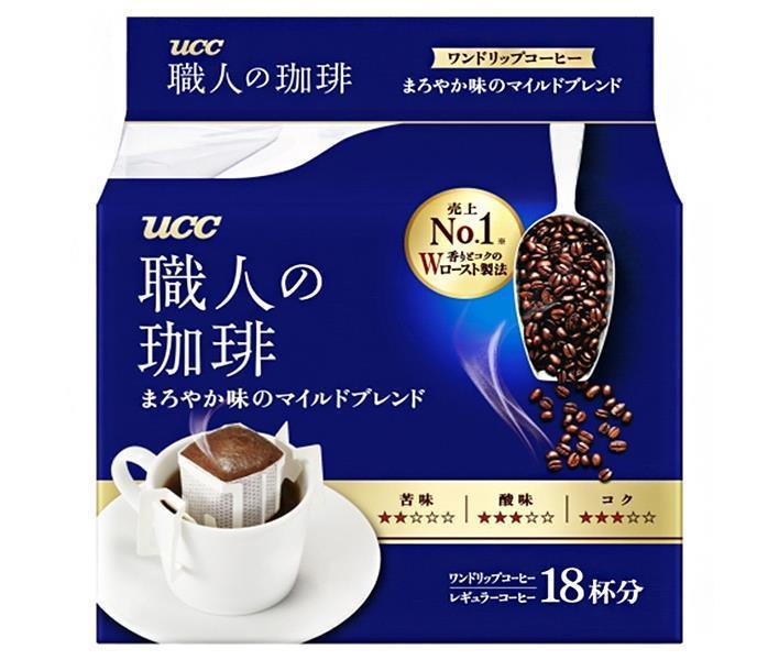 可愛いクリスマスツリーやギフトが！ UCC 職人の珈琲 ドリップコーヒー まろやか味のマイルドブレンド 7g×18P ×12 6×2 袋入× 2ケース 送料無料  ucc コーヒー 珈琲 粉 fucoa.cl