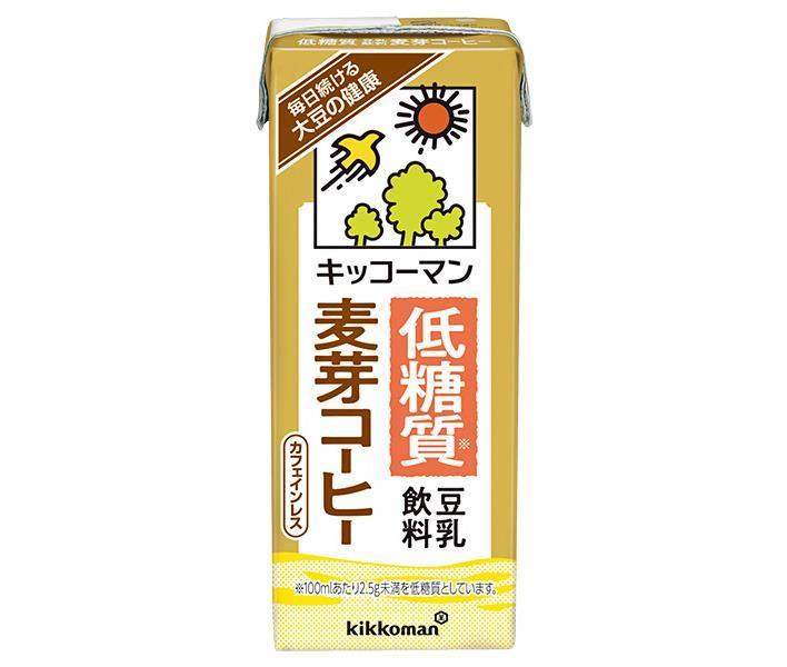 キッコーマン 低糖質 豆乳飲料 麦芽コーヒー 200ml紙パック×18本入× 2ケース 送料無料 豆乳 コーヒー 珈琲 200ml 糖質 安い購入