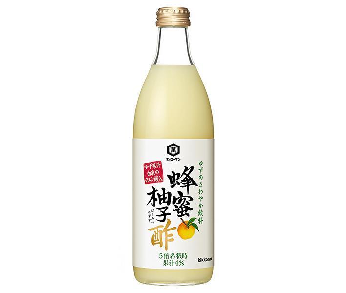 キッコーマン 蜂蜜柚子酢 500ml瓶×6本入×(2ケース)| 送料無料 柚子 ゆず ユズ 酢飲料 クエン酸 果汁