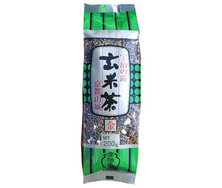 宇治の露製茶 宇治の露 玄米茶 (金) 200g×12袋入×(2ケース)｜ 送料無料 嗜好品 茶飲料 茶葉 緑茶 玄米茶 袋