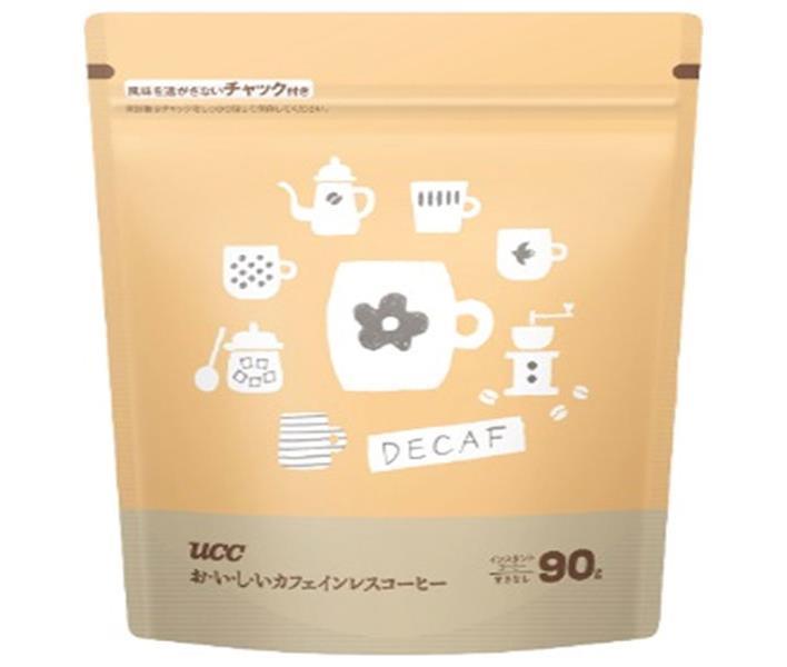UCC おいしいカフェインレスコーヒー 90g×12本入| 送料無料 インスタントコーヒー コーヒー カフェインレス