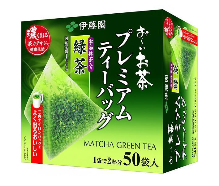 伊藤園 お いお茶 プレミアムティーバッグ 宇治抹茶入り緑茶 50袋 3箱入 2ケース 送料無料 おーいお茶 ティーバッグ 緑茶 国産 茶葉 人気ブラドン