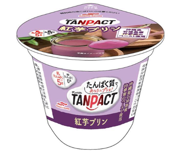 マルハニチロ TANPACT 紅芋プリン 140g×30個入 送料無料 プリン 紅芋 お菓子 おやつ タンパク質 完成品