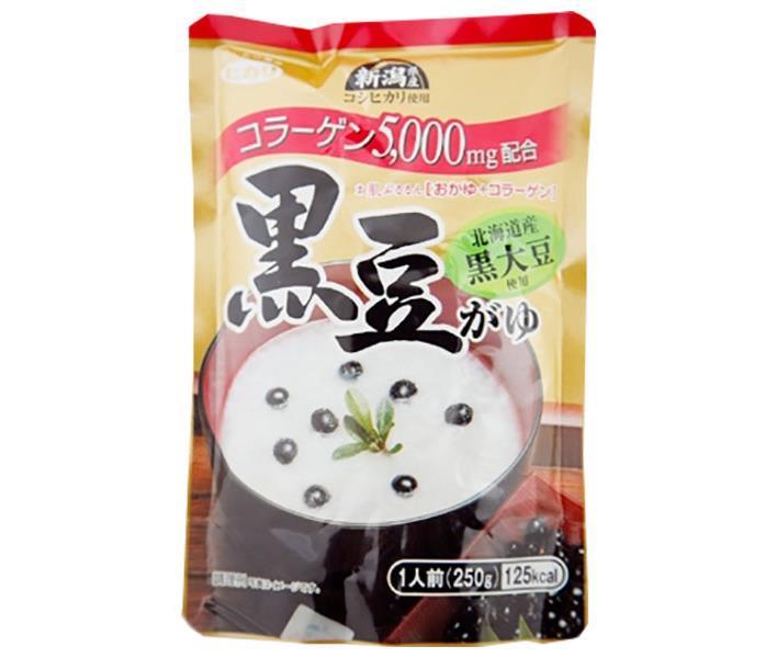 ヒカリ食品 黒豆がゆ コラーゲン入り 250gパウチ×24個入×(2ケース)｜ 送料無料