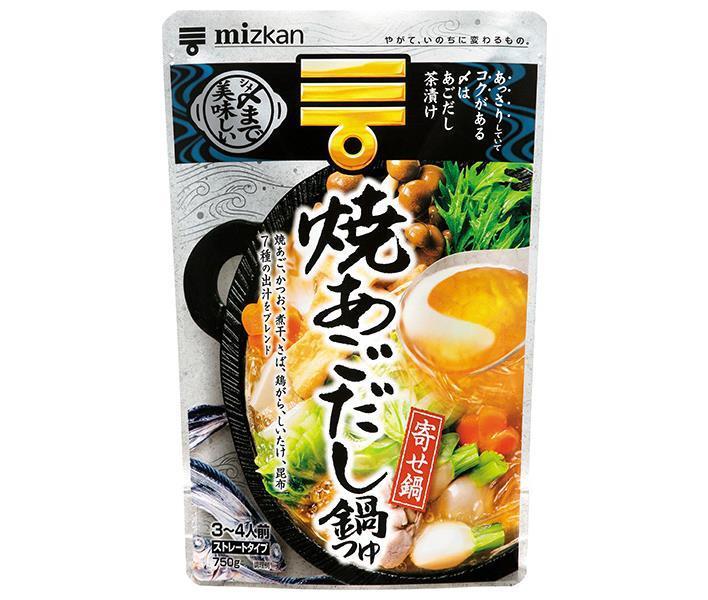 ミツカン 焼あごだし鍋つゆ ストレ−ト 750g×12袋入× 2ケース 送料無料 一般食品 調味料 鍋スープ 安い割引