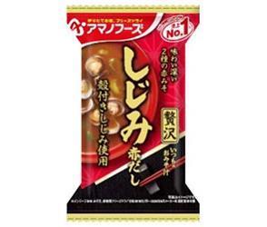 アマノフーズ フリーズドライ いつものおみそ汁贅沢 しじみ(赤だし) 10食×6箱入×(2ケース)｜ 送料無料 一般食品 インスタント食品 味噌汁 即席