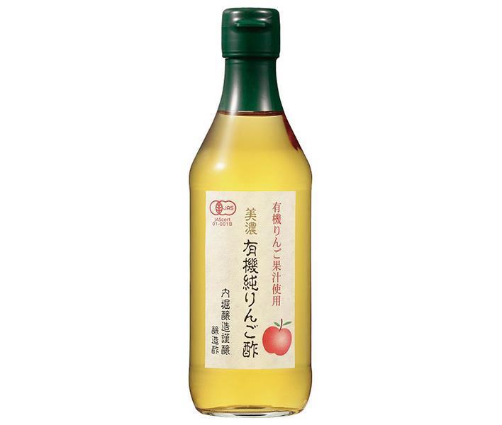 内堀醸造 美濃 有機純りんご酢 360ml瓶×6本入×(2ケース)| 送料無料 調味料 瓶 リンゴ酢 林檎酢