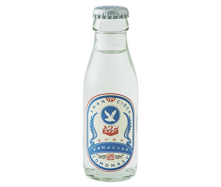 友桝飲料 スワンミニ 95ml瓶×48本入×(2ケース)｜ 送料無料 炭酸 サイダー 瓶 ソーダ 炭酸飲料