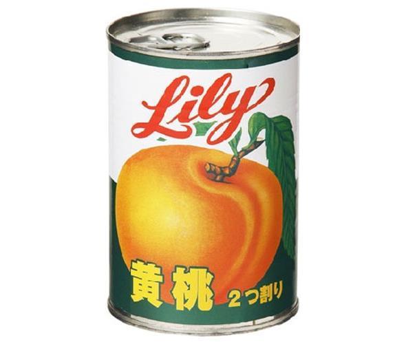 リリーコーポレーション Lily リリーの黄桃４号缶 410g×24個入×(2ケース)｜ 送料無料 缶詰 黄桃 もも ピーチ Lily 菓子材料