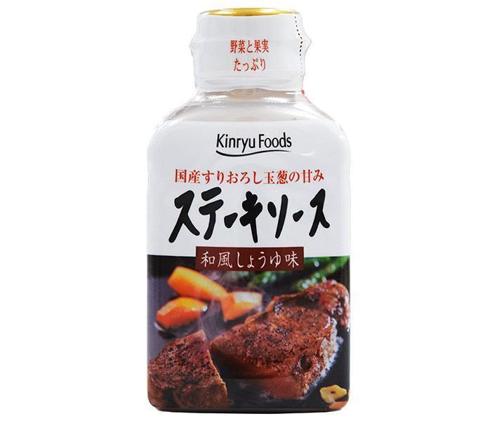 キンリューフーズ ステーキソース 和風醤油味 220gペットボトル×12本入×(2ケース)｜ 送料無料 ソース 調味料 肉料理 ステーキ