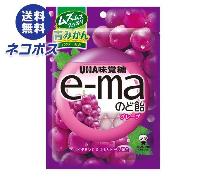 楽天市場】UHA味覚糖 e-maのど飴 袋 (グレープ) 50g×6袋入｜ 送料無料