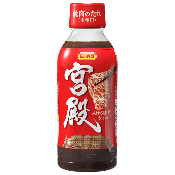日本食研 焼肉のたれ宮殿 350gペットボトル×24(12×2)本入｜ 送料無料 焼肉のたれ 焼き肉タレ 秘伝だれ 濃厚だれ 旨味たっぷり つけだれ 調味料 肉料理