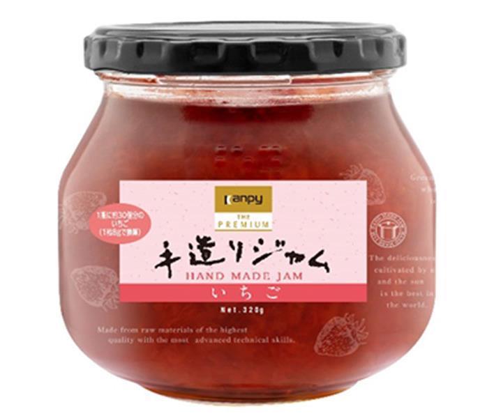 カンピー ザ プレミアム 手造りジャム いちご 320g瓶&times;6個入&times;(2ケース)｜ 送料無料 ジャム 果汁 いちご 手作り イチゴ 苺｜ドリンクマーケット