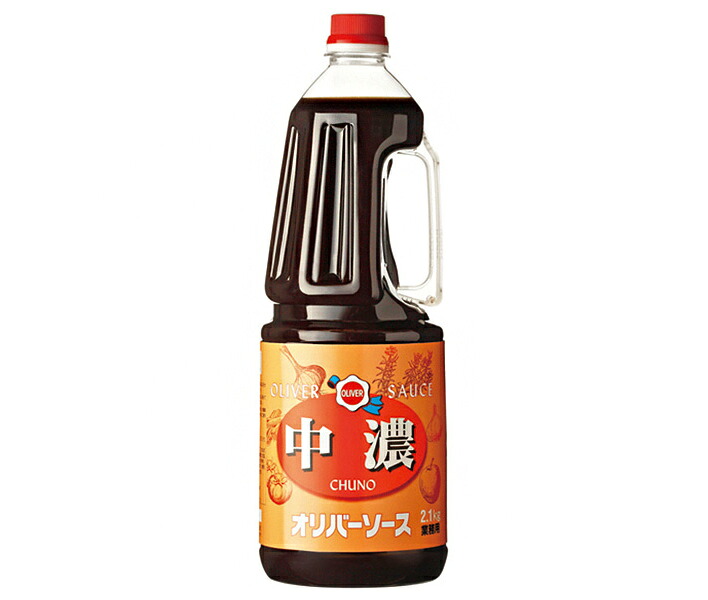 オリバーソース 特級中濃ソース 2.1kg&times;6本入&times;(2ケース)｜ 送料無料 中濃ソース 業務用 ソース｜ドリンクマーケット