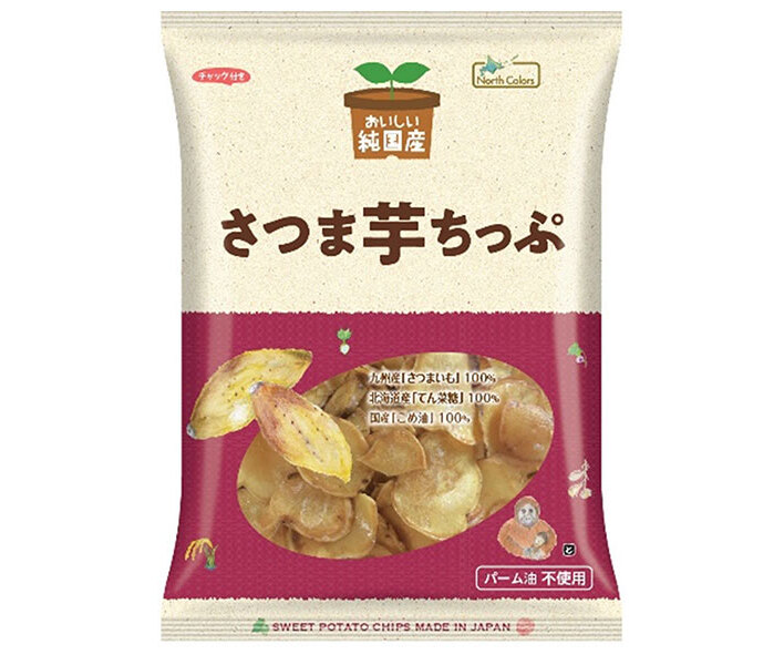 ノースカラーズ 純国産 さつま芋ちっぷ 115g×16袋入｜ 送料無料 菓子 さつまいも 芋 チップス