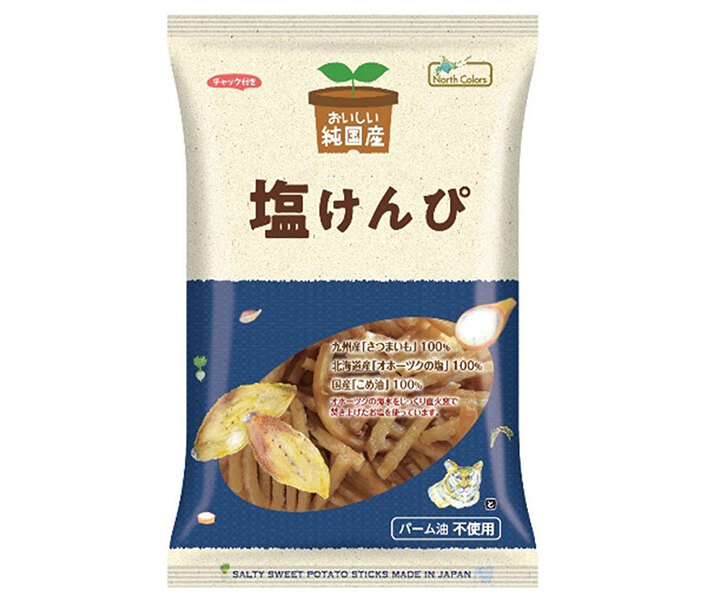 ノースカラーズ 純国産 塩けんぴ 100g×16袋入×(2ケース)｜ 送料無料 菓子 けんぴ 塩