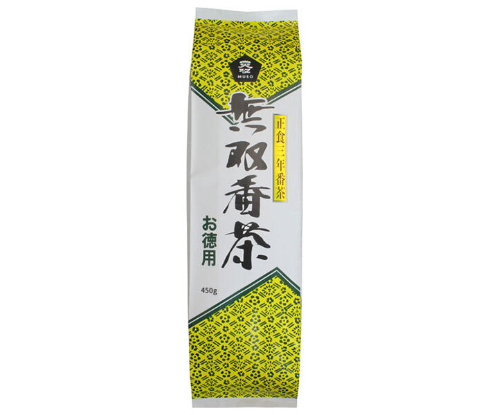 ムソー 無双番茶 徳用 450g&times;16本入｜ 送料無料 有機 番茶 茶 ほうじ茶｜ドリンクマーケット